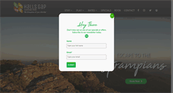 Desktop Screenshot of hallsgapcaravanpark.com.au