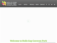 Tablet Screenshot of hallsgapcaravanpark.com.au